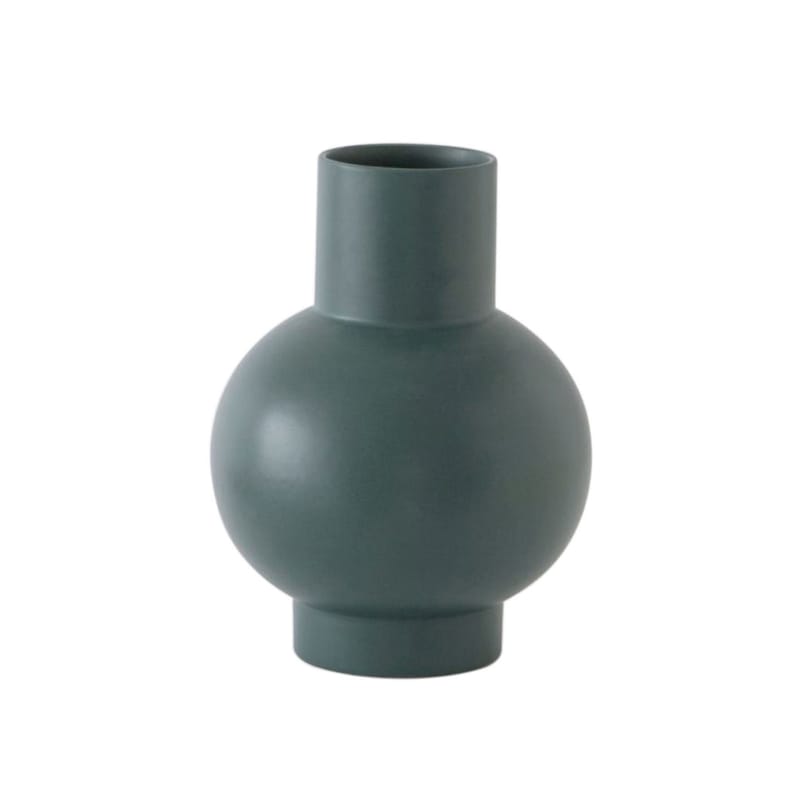 Décoration - Vases - Vase Strøm Large céramique vert / H 24 cm - Fait main / Nicholai Wiig-Hansen, 2016 - raawii - Vert Gables - Céramique