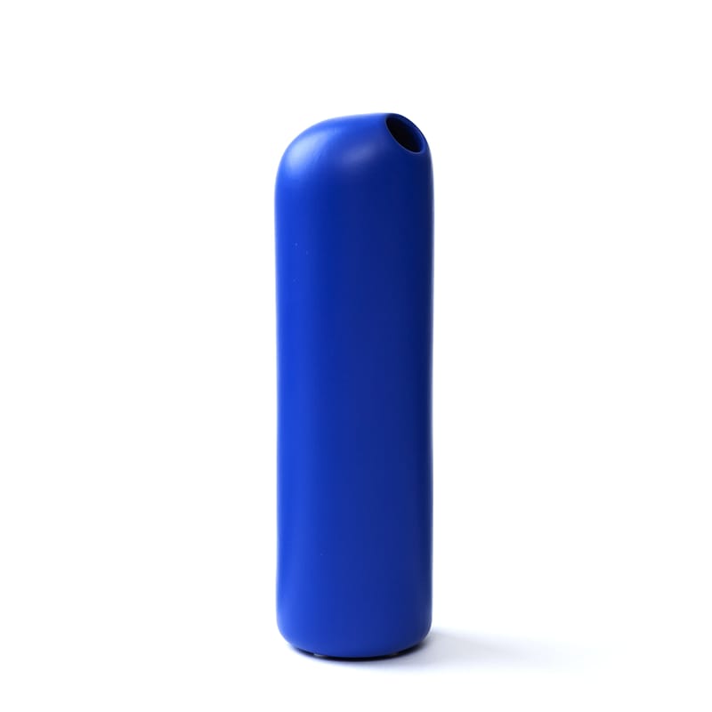 Décoration - Vases - Carafe Ô céramique bleu / Soliflore - Moustache - Bleu - Céramique émaillée