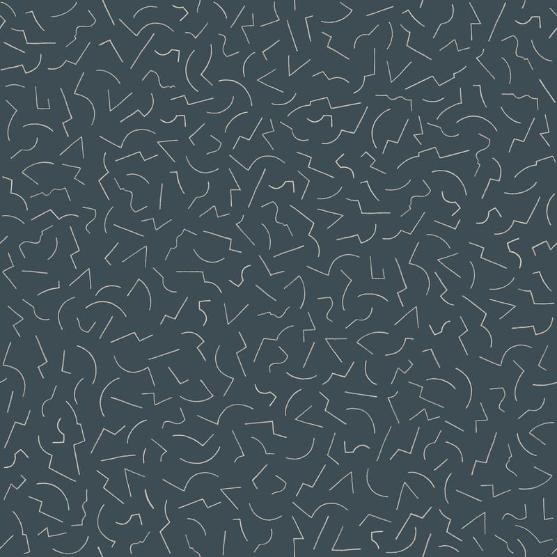 Interni - Sticker - Carta da parati Constellation 1 carta nero / 1 rotolo - larg 70 cm - Petite Friture - Nero - Tessuto non tessuto