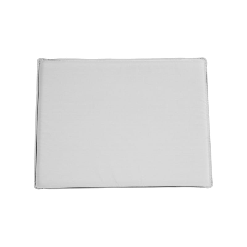 Décoration - Coussins - Coussin d\'assise  tissu gris blanc / Pour fauteuil bas Hee - Hay - Gris clair - Mousse polyuréthane, Tissu Oléfine