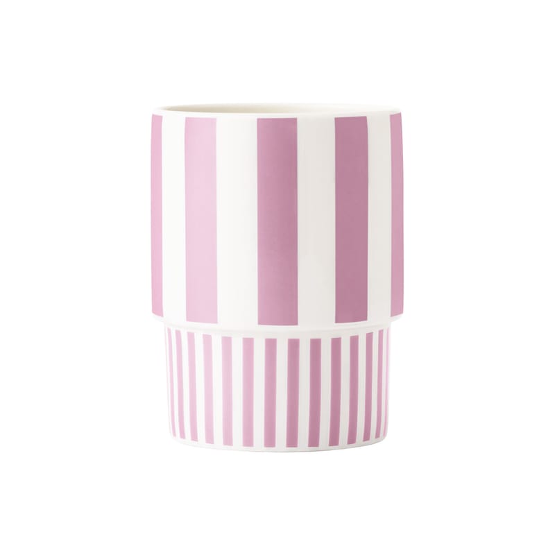 Table et cuisine - Tasses et mugs - Mug Lolli céramique rose / 35 cl - Porcelaine - Normann Copenhagen - Rose - Porcelaine