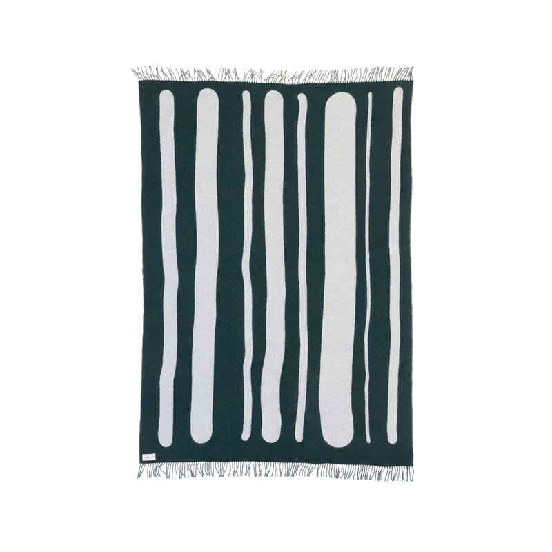 Linge de maison - Linge de lit - Plaid Brush tissu multicolore / 200 x 150 cm - raawii - Vert / Porcelaine - Cachemire, Laine
