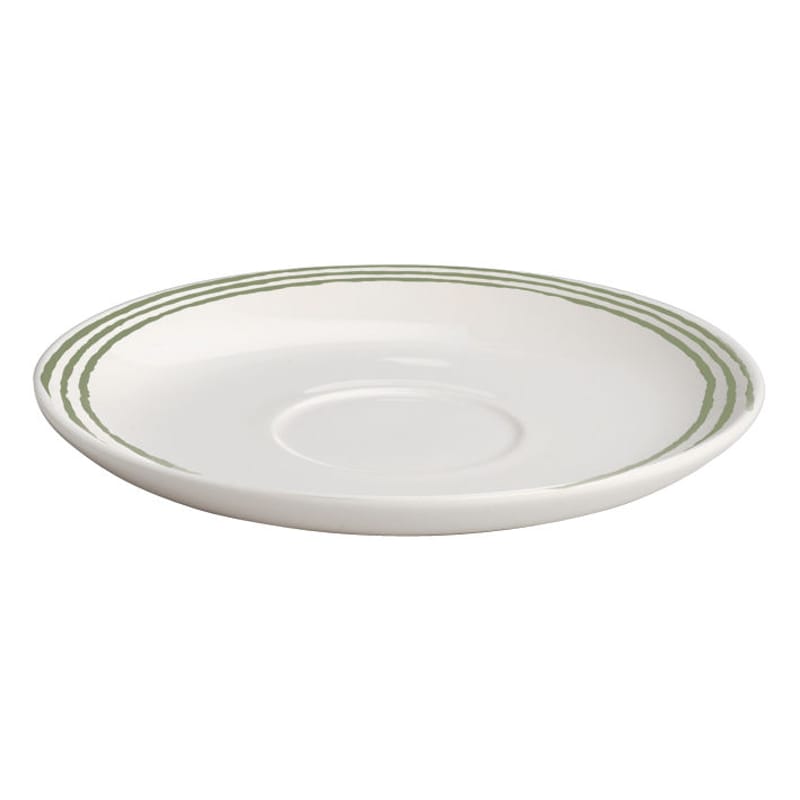 Tisch und Küche - Tassen und Becher - Untertasse Acquerello keramik grün weiß / passend zur Teetasse \