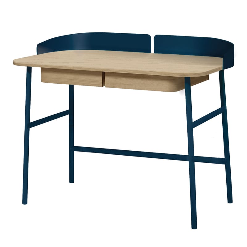 Blue sales oak desk