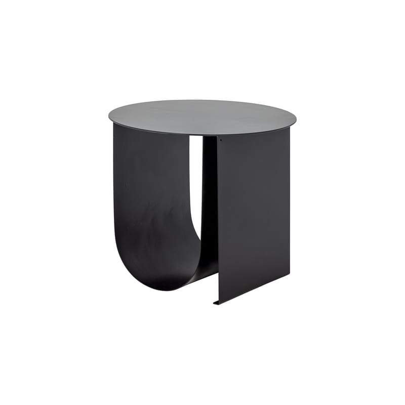 Black side table top with magazine rack