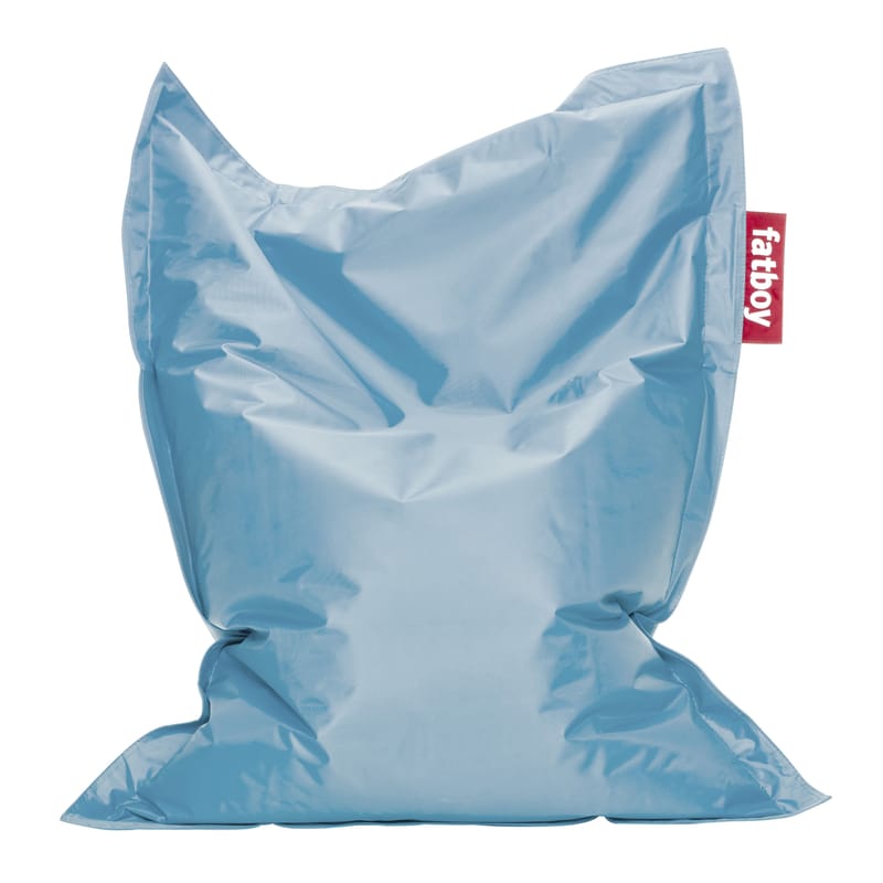 Mobilier - Compléments d\'ameublement - Pouf enfant Junior tissu bleu / Nylon - 130 x 100 cm - Fatboy - Bleu glace - Tissu