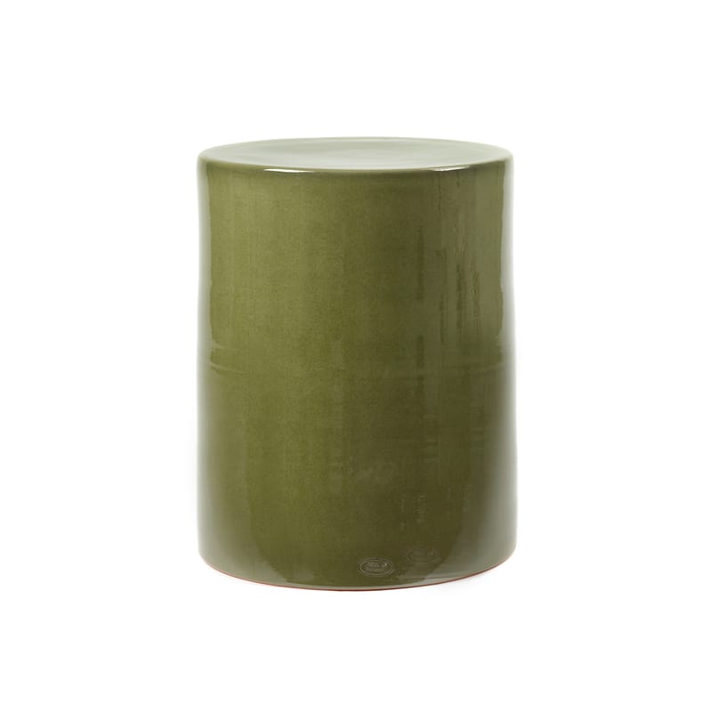 Mobilier - Tables basses - Table d\'appoint Pawn céramique vert / Tabouret - Ø 37 x H 46 cm - Serax - Vert - Terre cuite émaillée