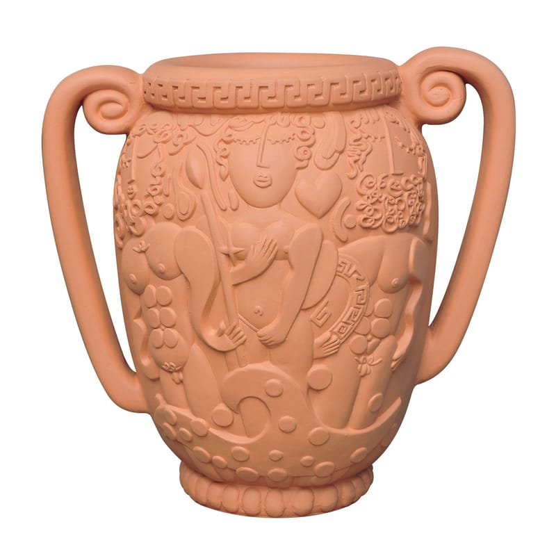 Décoration - Vases - Vase Magna Graecia - Anfora céramique orange / Ø 52 x H 50 cm - Terre cuite - Seletti - Terracotta - Terre cuite