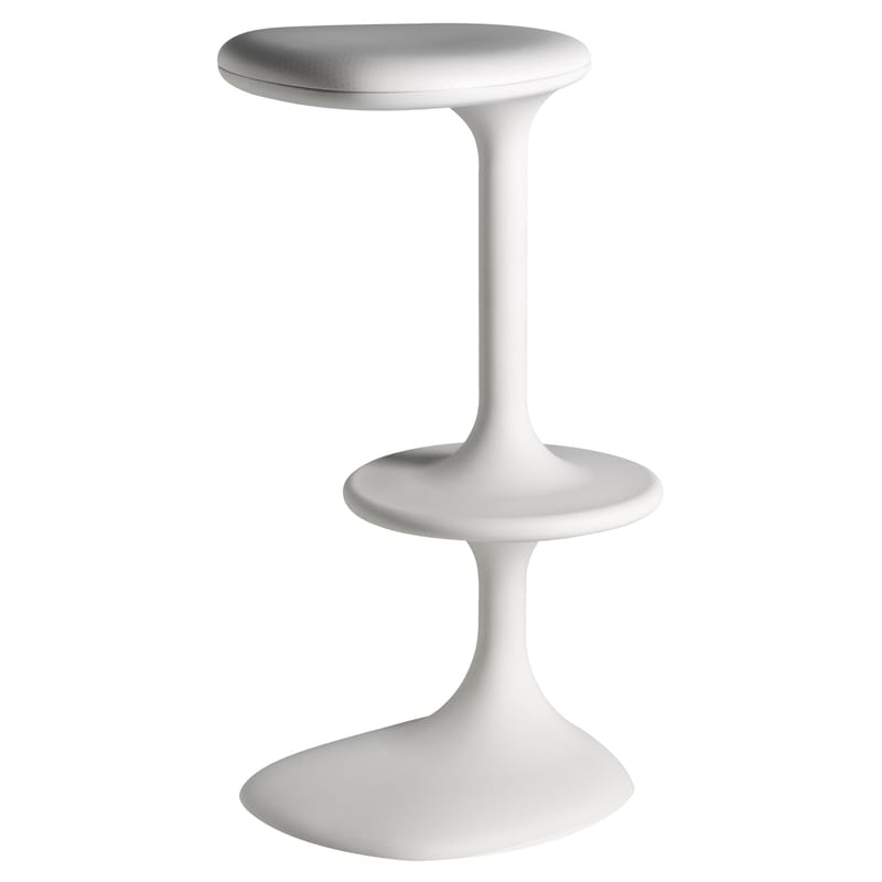 Product selections - Design Good Deals - Kant Bar stool plastic material white H 79 cm - Plastic - Casamania - White - Polythene