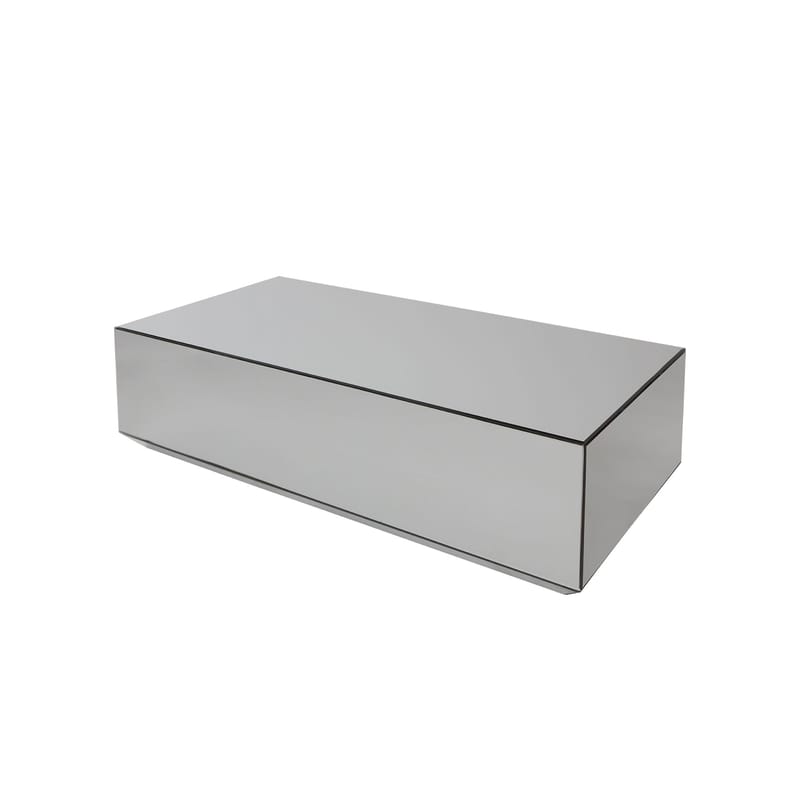 Rectangle mirrored 2025 coffee table