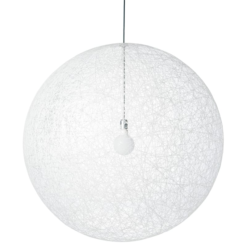 Lighting - Pendant Lighting - Random Light Pendant plastic material white - Moooi - White - Fibreglass