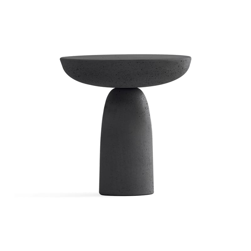 Mobilier - Tables basses - Table d\'appoint Olo pierre gris / Ø 50 x H 47 cm - Béton ciré - Mogg - Anthracite (béton ciré) - Béton ciré