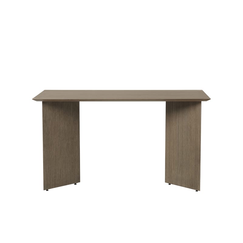 Mobilier - Tables - Accessoire  bois naturel / Plateau rectangulaire pour tréteaux Mingle Small - 135 x 65 cm - Ferm Living - Bois foncé - MDF plaqué chêne