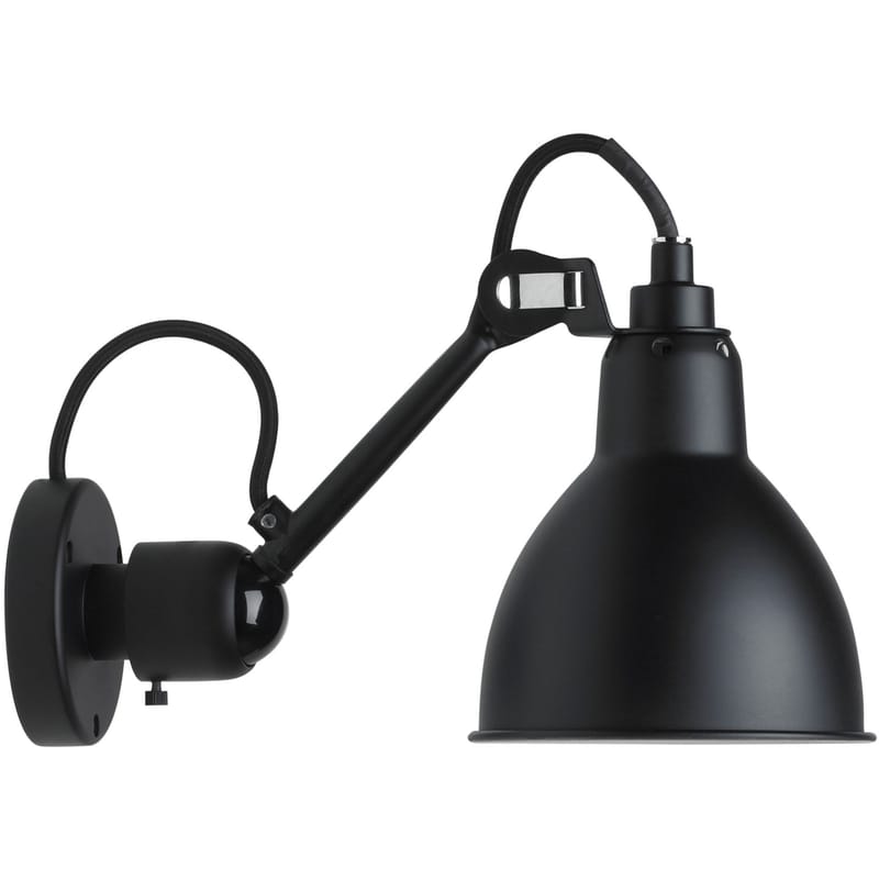 Luminaire - Appliques - Applique N°304 SW métal noir / Lampe Gras - DCW éditions - Noir mat - Acier