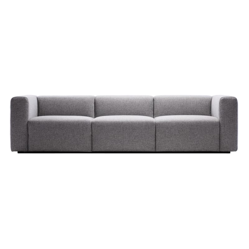 Möbel - Sofas - Sofa Mags textil grau 3-Sitzer - L 266 cm - Hay - Hellgrau - Steelcut Trio Stoff - Kvadrat-Gewebe