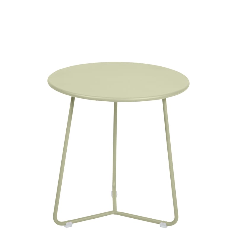 Mobilier - Tables basses - Table d\'appoint Cocotte métal vert / Tabouret - Ø 34 x H 36 cm - Fermob - Tilleul - Acier peint