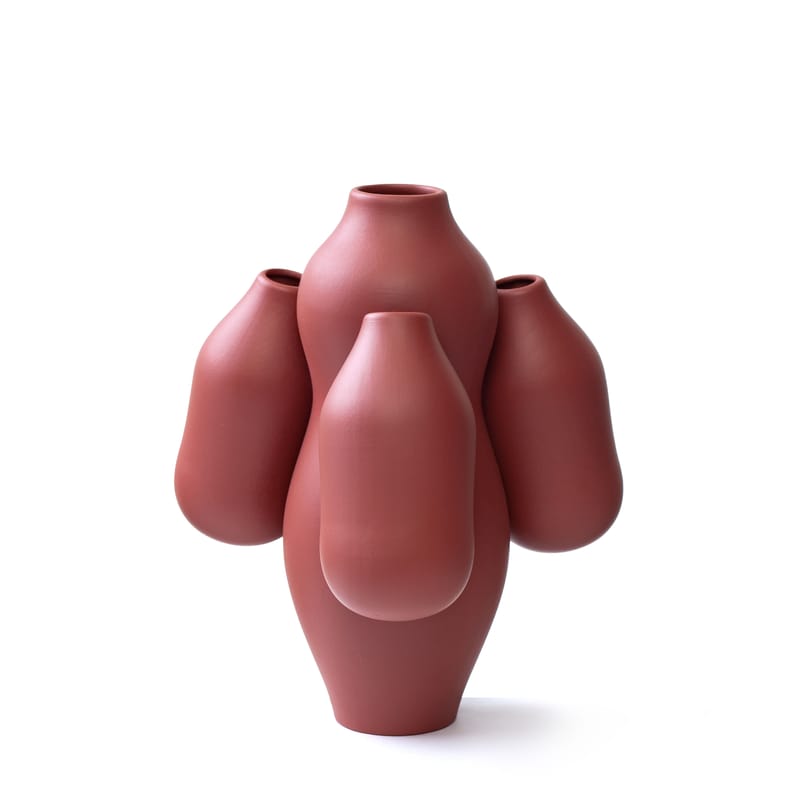 Décoration - Vases - Vase Allpa Mini céramique marron / Ø 25 x H 28 cm - fait main / Jean-Baptiste Fastrez, 2020 - Moustache - Terracotta - Céramique émaillée