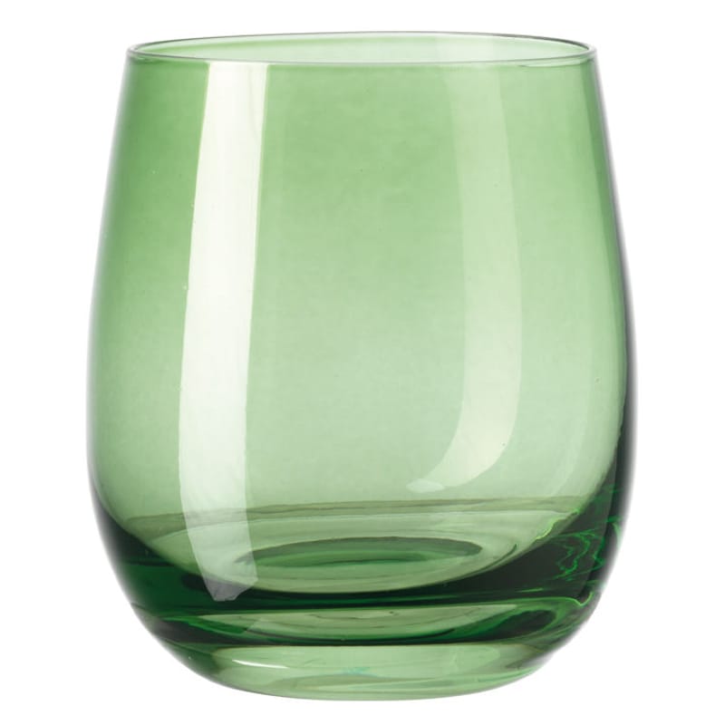 Table et cuisine - Verres  - Verre à whisky Sora verre vert / H 10 cm - Leonardo - Vert - Verre