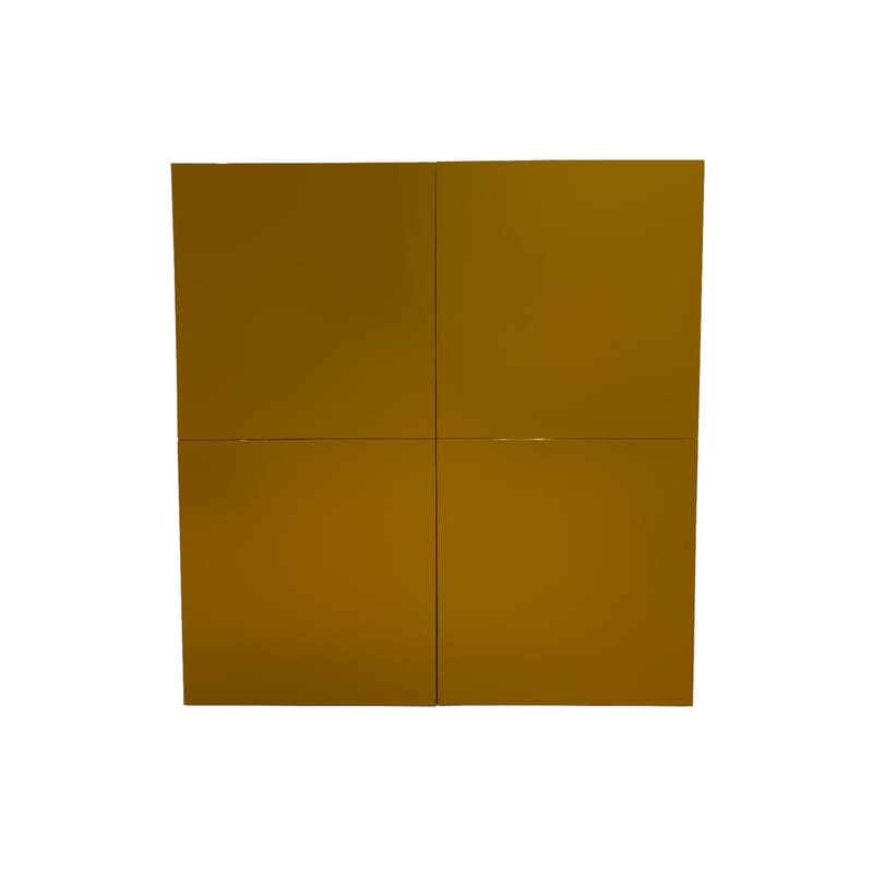 Mobilier - Commodes, buffets & armoires - Commode Flexi bois orange / 120 x 45 x 128 - Cappellini - Citrouille - Panneau de fibres à haute densité