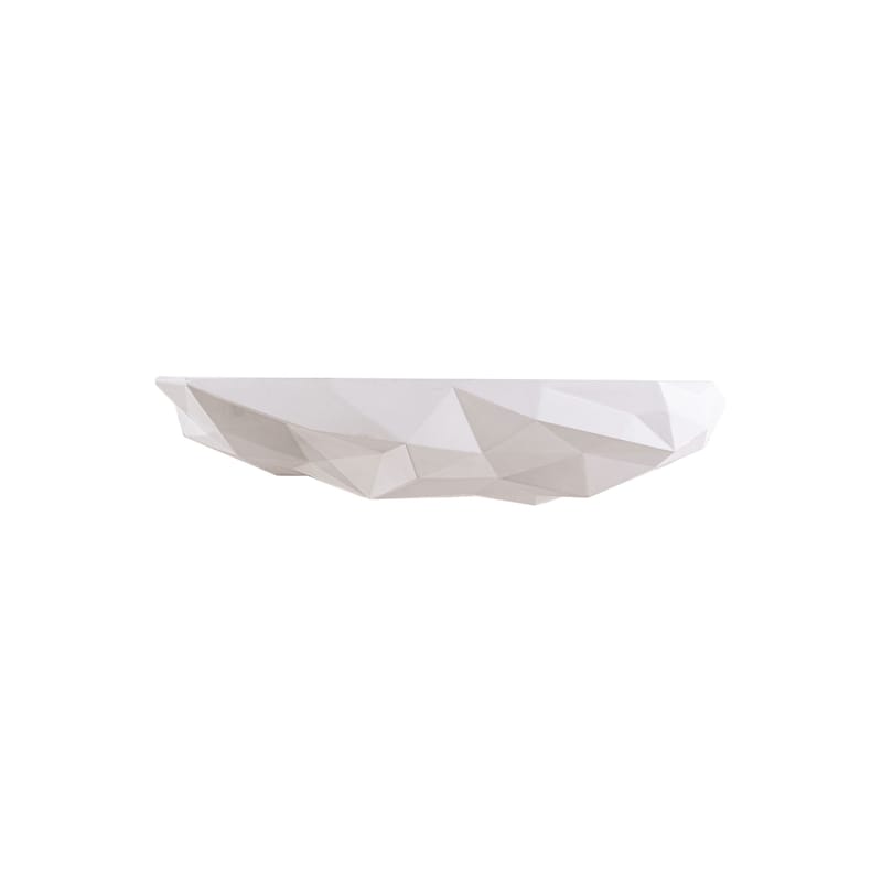 Mobilier - Etagères & bibliothèques - Etagère Space Rock plastique blanc / Medium - L 37,7 x P 16,8 x H 7,9 cm - Seletti - Blanc - Résine