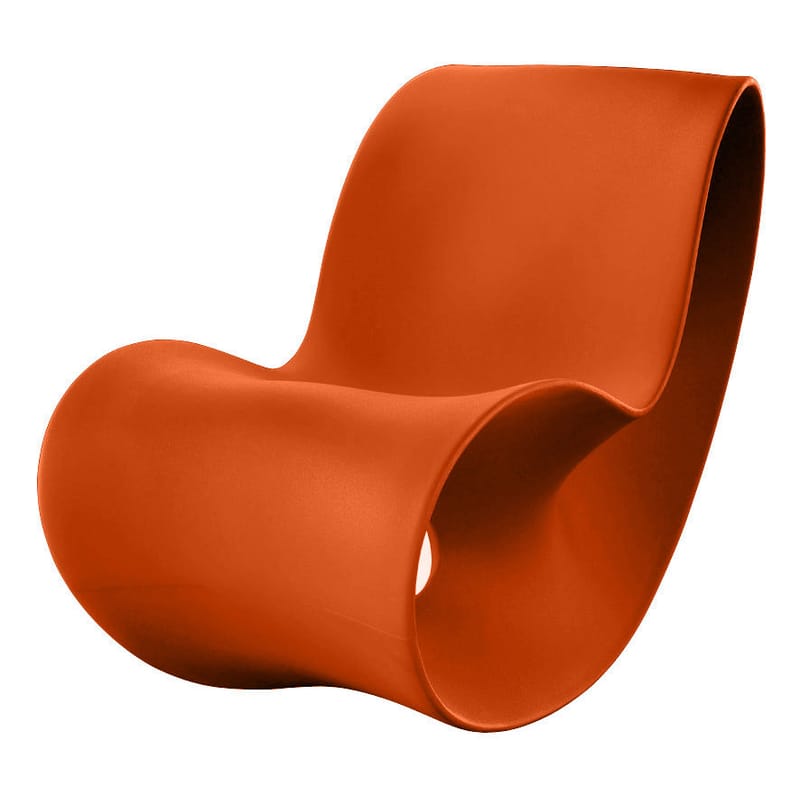 Möbel - Möbel für Teens - Schaukelstuhl Voido plastikmaterial orange - Magis - Orange - Polyäthylen