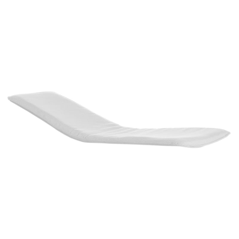 Décoration - Coussins - Accessoire  tissu blanc / Matelas pour chaise longue Low Lita - Slide - Blanc coton - Mousse polyuréthane, Tissu acrylique