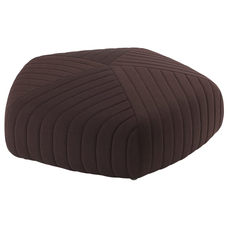 Burgundy top pouf ottoman