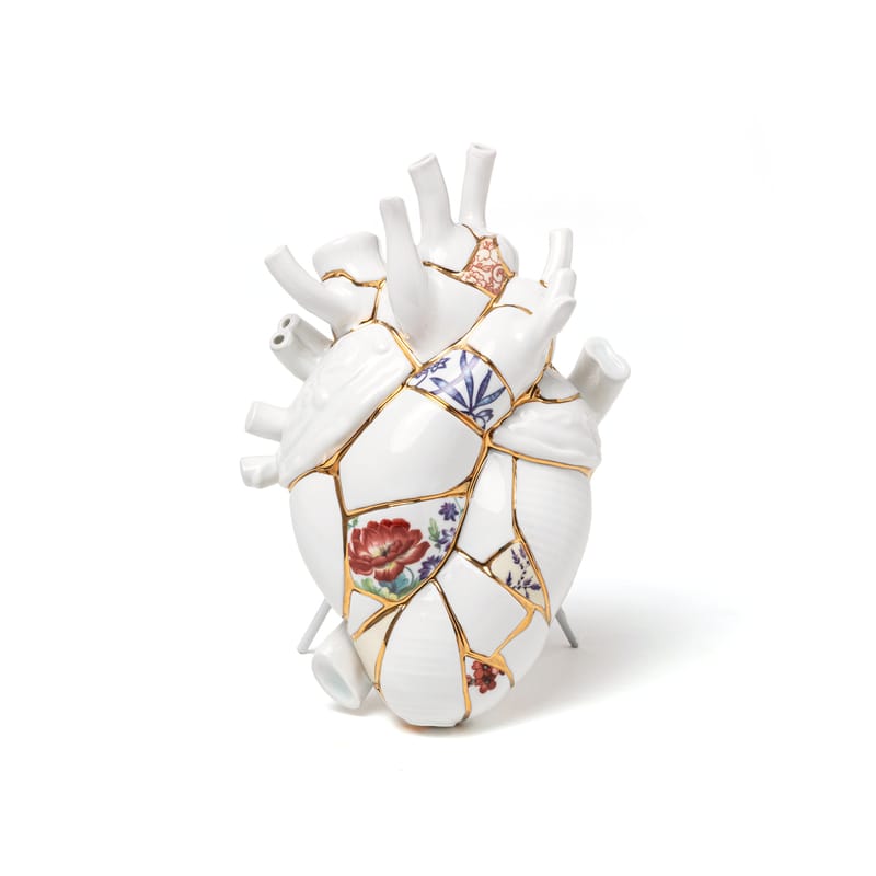 Seletti Kintsugi Teller Aus Porzellan Mit 24-karat Gold – Einzigartiges Design Für Desserts