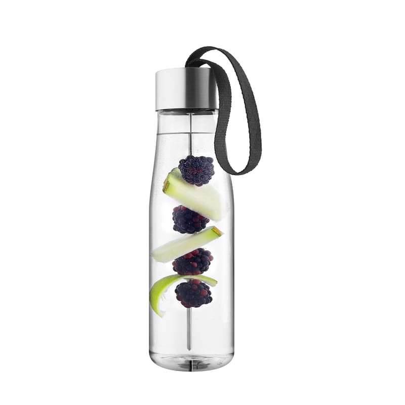 Mothers’ Day - Sweet mum - MyFlavour  0,75L Flask plastic material black transparent / Ecological plastic - Flavour skewer - Eva Solo - Black cord / Transparent - Ecological plastic, Stainless steel, Textile