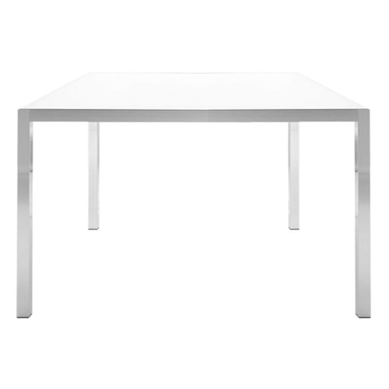 Mobilier - Mobilier d\'exception - Table carrée Tense métal plastique blanc / 150 x 150 cm - Résine acrylique - MDF Italia - 150 x 150 cm - Blanc - Aluminium revêtu de résine