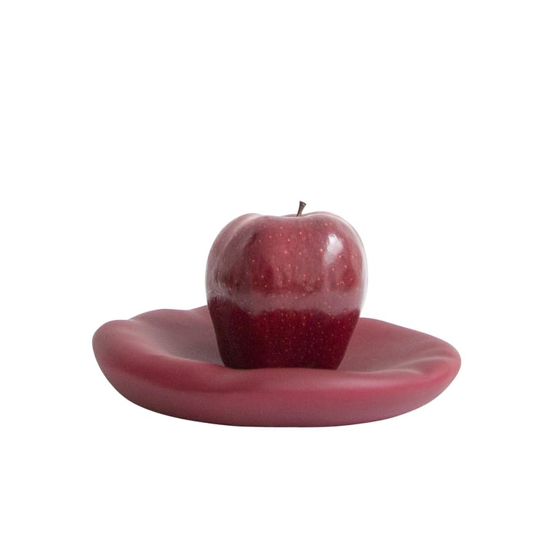 Table et cuisine - Assiettes - Coupe Canova Small céramique rouge / Ø 20 cm - Constance Guisset, 2017 - Moustache - Bordeaux - Céramique
