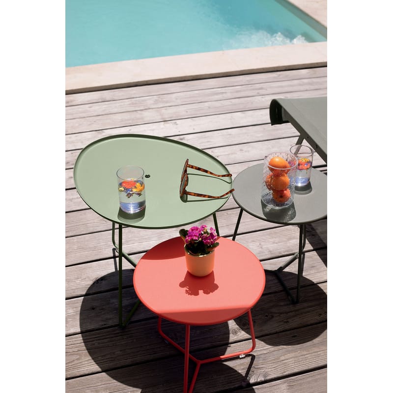 Red and black end hot sale tables