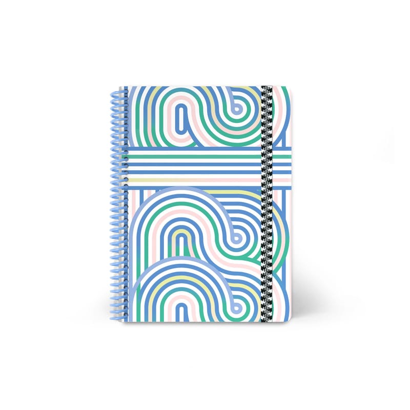 Décoration - Accessoires bureau - Agenda Tracks papier multicolore / 2021-2022 - A5 (15 x 21 cm) - Papier Tigre - Tracks - Carton recyclé, Papier recyclé