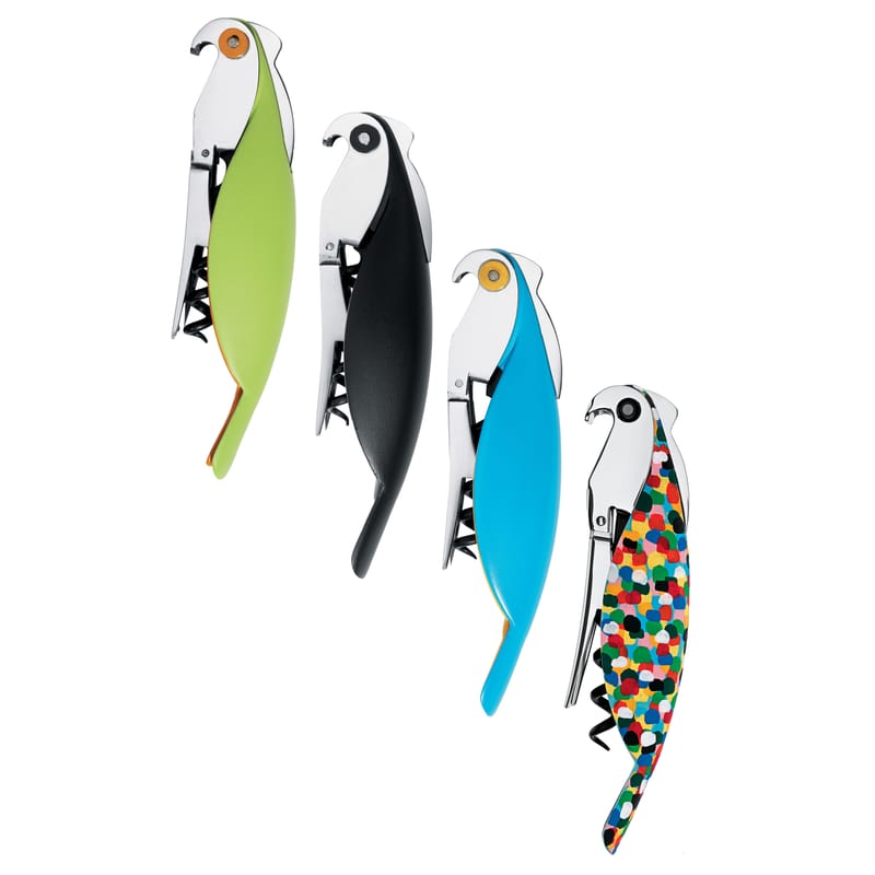 Cavatappi Alessi Parrot Proust - Design Di Alessandro Mendini, In Alluminio E PC