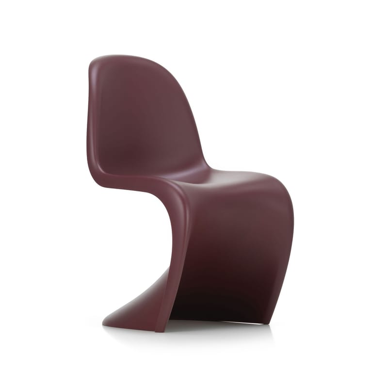 Mobilier - Chaises, fauteuils de salle à manger - Chaise Panton Chair plastique rouge violet / By Verner Panton, 1959 - Vitra - Bordeaux - Polypropylène teinté