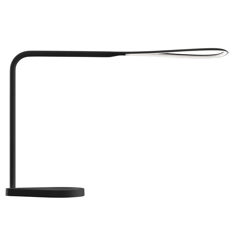 Luminaire - Lampes de table - Lampe de table Kinx LED métal noir / Avec port USB - Fontana Arte - Noir - Aluminium, Zamac