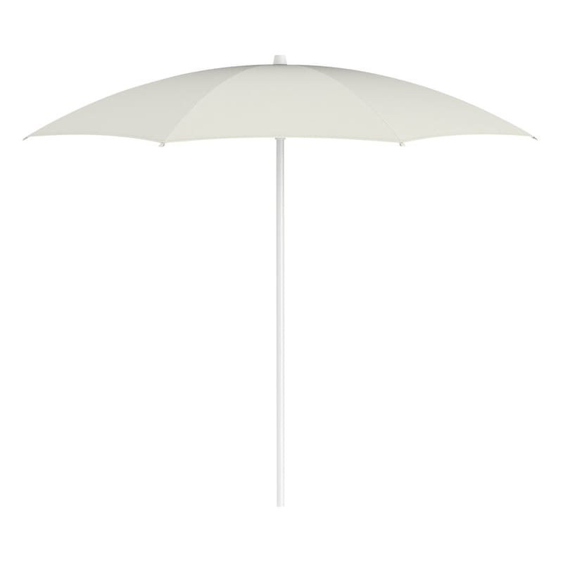 Jardin - Parasols - Parasol Shadoo métal tissu gris / Ø 250 cm - Fermob - Gris Argile - Aluminium laqué, Tissu Outdoor Sunbrella