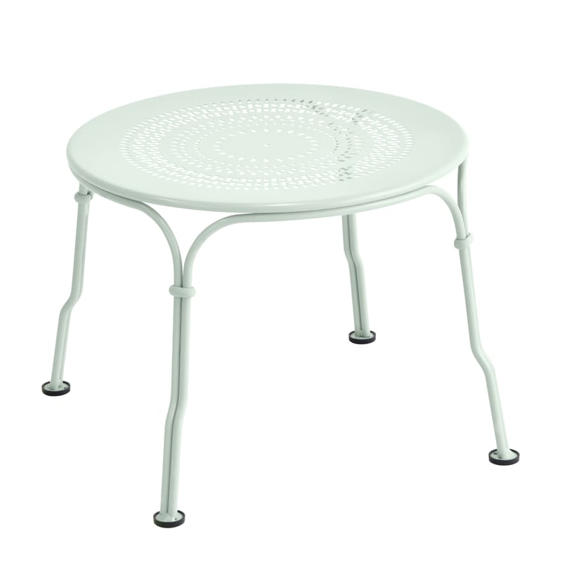 Mobilier - Tables basses - Table basse 1900 métal vert / Ø 45 cm - Fermob - Menthe glaciale - Acier peint