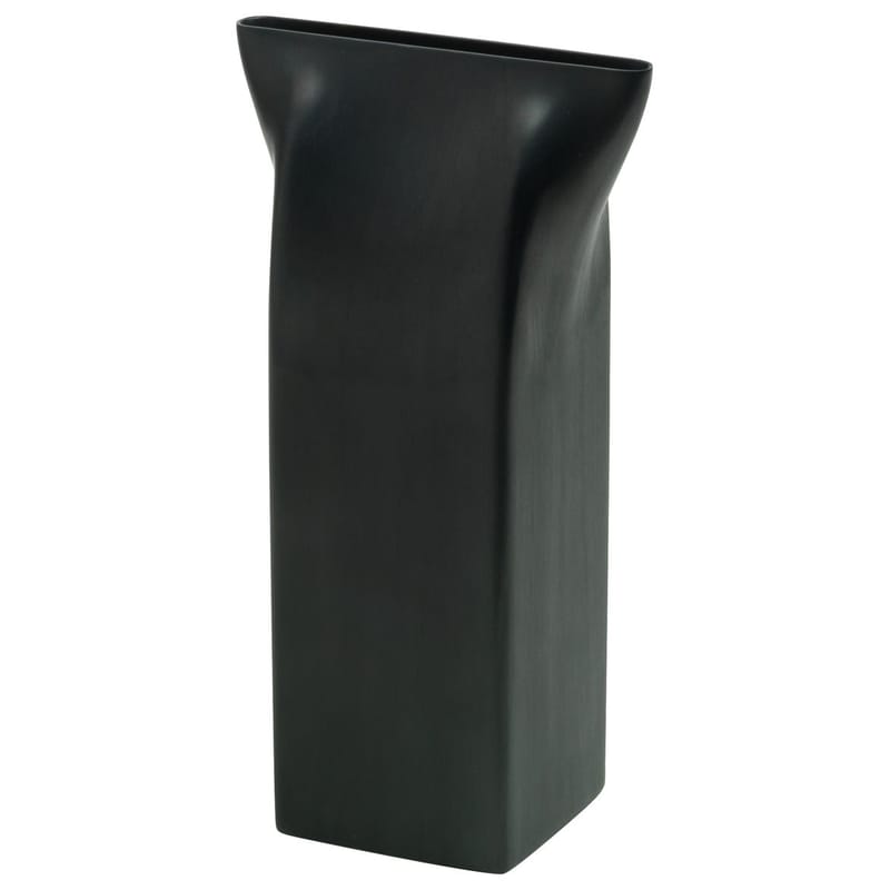 Decoration - Vases - Pinch Vase metal black - Alessi - Black - Steel