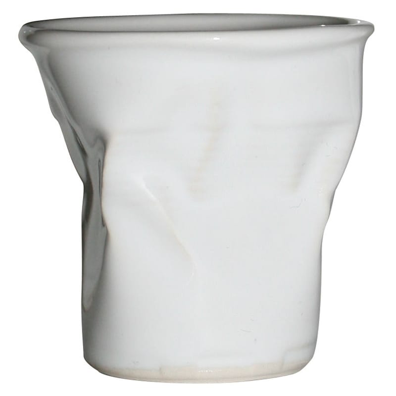 Tableware - Coffee Mugs & Tea Cups -  Espresso cup ceramic white H 6 cm - Rob Brandt - Pop Corn - White - Ceramic