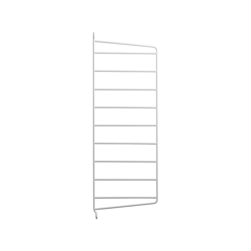 Mobilier - Etagères & bibliothèques - Montant mural String® system métal blanc / H 50 x P 20 cm - à l\'unité - String Furniture - Blanc - Métal laqué