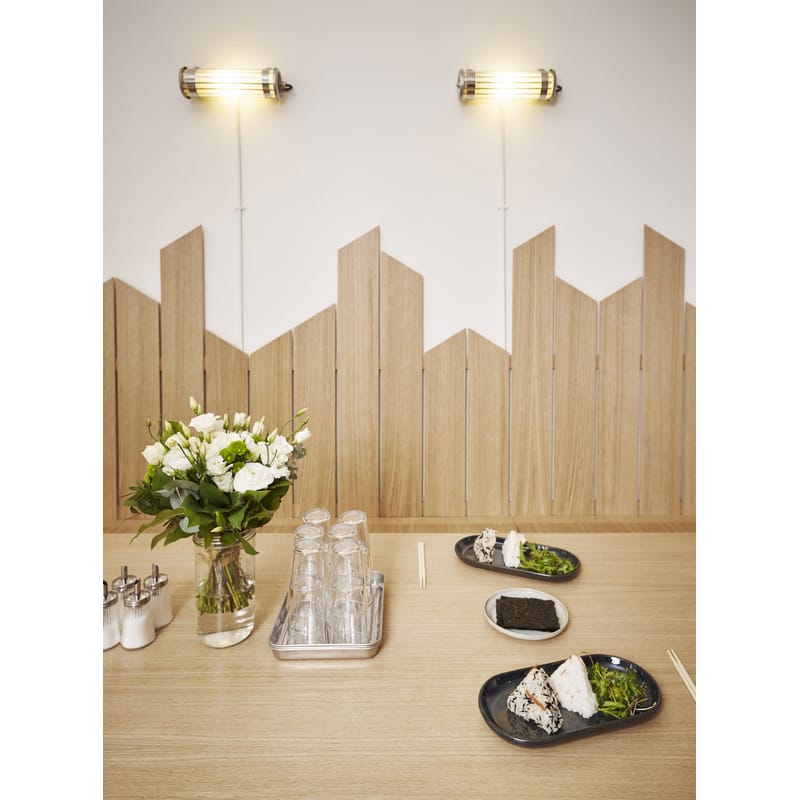 Outdoor wall shop lights silver