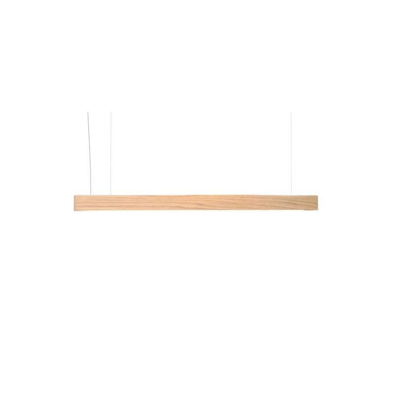 Luminaire - Suspensions - Suspension Led40 bois naturel / L 70 cm - Chêne - Tunto - L 70 cm / Chêne - Chêne massif huilé, Polypropylène