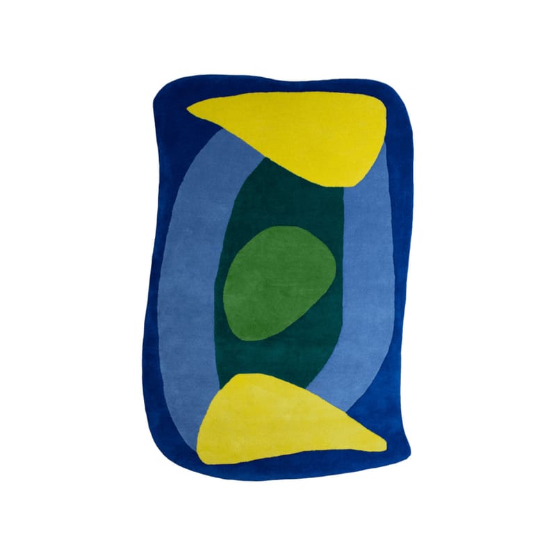 Décoration - Tapis - Tapis Lemon Squeezie / 180 x 120 cm - Laine tuftée main - COLORTHERAPIS - 180 x 120 cm / Multicolore - Laine de Nouvelle-Zélande