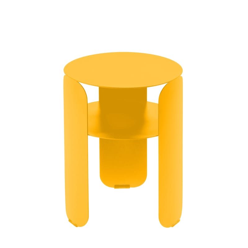 Arredamento - Tavolini  - Tavolino d\'appoggio Bebop metallo giallo / Ø 35 x H 45 cm - Fermob - Miele - alluminio verniciato