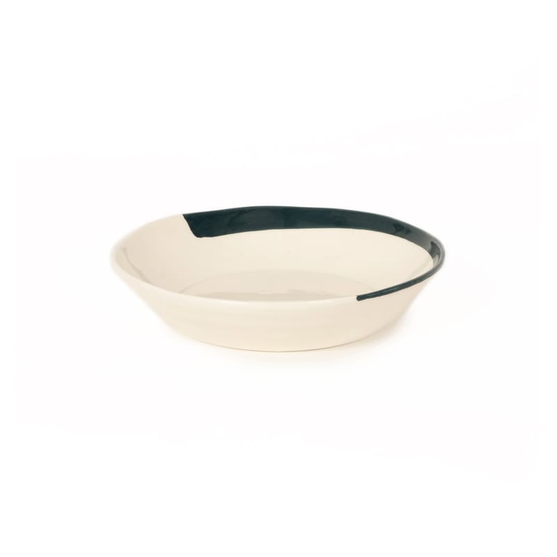 Table et cuisine - Assiettes - Assiette creuse Esquisse céramique noir / Ø 21 cm - Maison Sarah Lavoine - Noir - Céramique émaillée