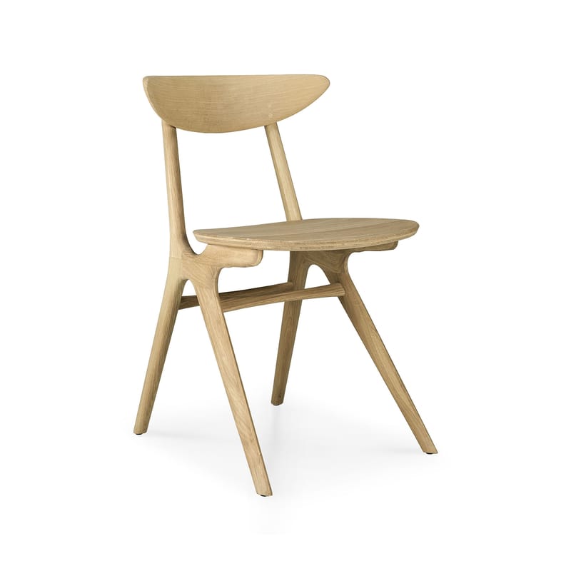 Mobilier - Chaises, fauteuils de salle à manger - Chaise Eye / Chêne massif - Ethnicraft - Chêne naturel - Chêne massif