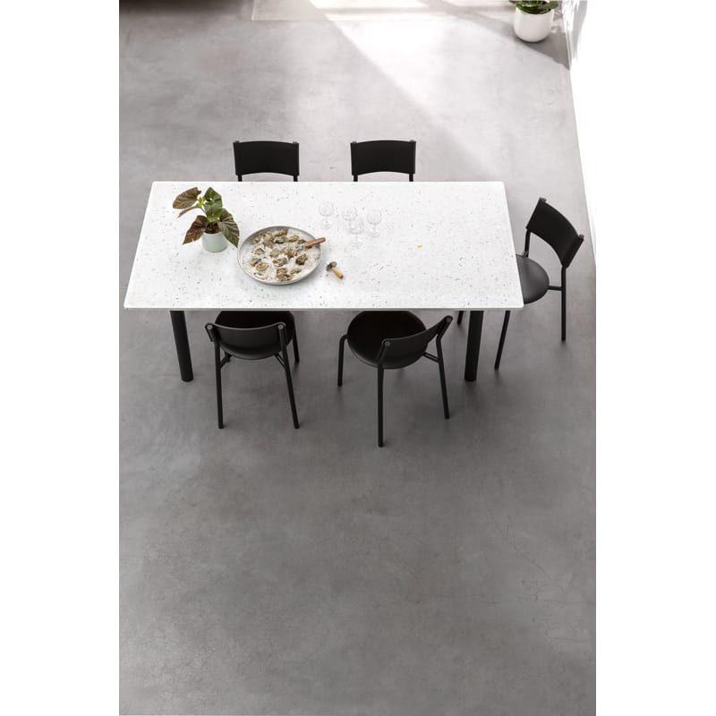 Plastic top furniture table