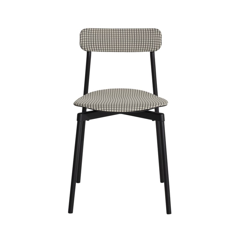 Furniture - Chairs - Fromme Soft Stacking chair textile white beige / Fabric - Petite Friture - Ecru - Aluminium, Foam, Polyester fabric