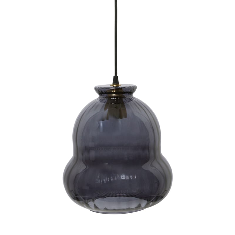 Luminaire - Suspensions - Suspension Vague verre noir / Ø 24,5 x H 26 cm - Maison Sarah Lavoine - Vague / Noir - Verre soufflé bouche
